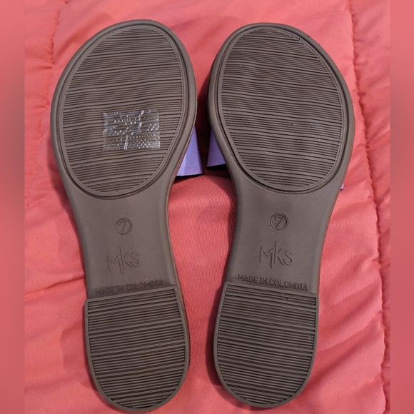 MKS Flat Sandal Purple Size 7 NWOT - Picture 3 of 3